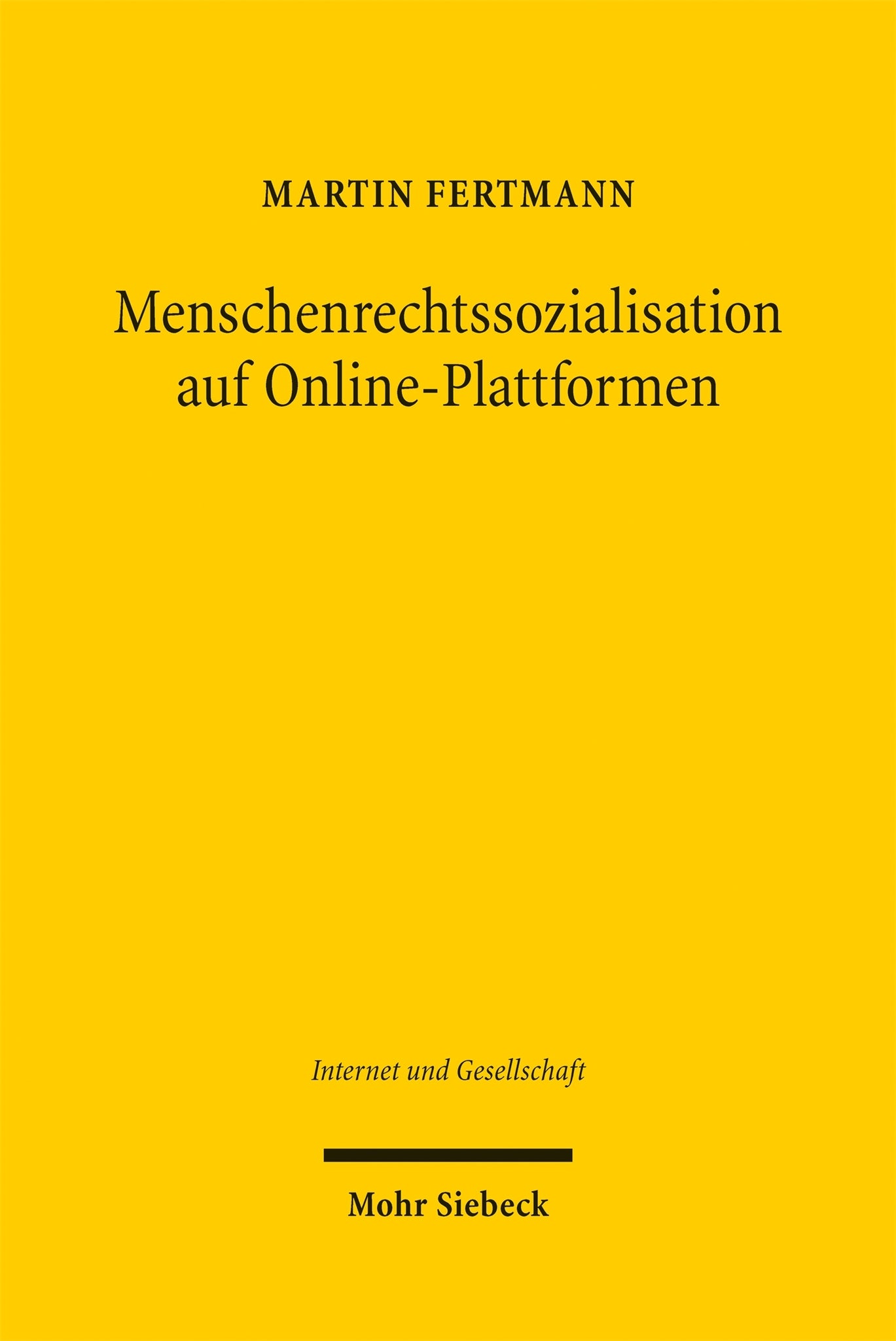 Cover image for Menschenrechtssozialisation auf Online-Plattformen ISBN 9783162000859